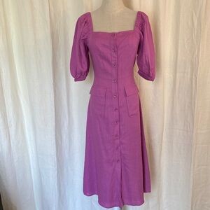 BCBGMAXAZRIA Linen Blend Dress NWT